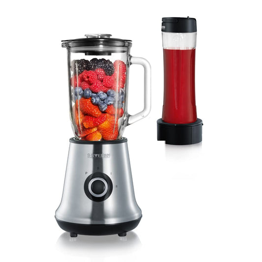 SEVERIN Standmixer + Smoothie Mix & Go SM 3737, 500W mit 600ml Becher